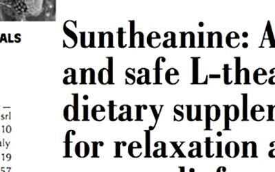 Suntheanine: A pure and safe L-theanine dietary supplement for relaxation and relief