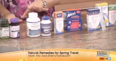 Suntheanine recommended for reducing  travel-related stress during San Diego TV interview