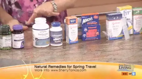 Natural remedies for spring travel including suntheanine